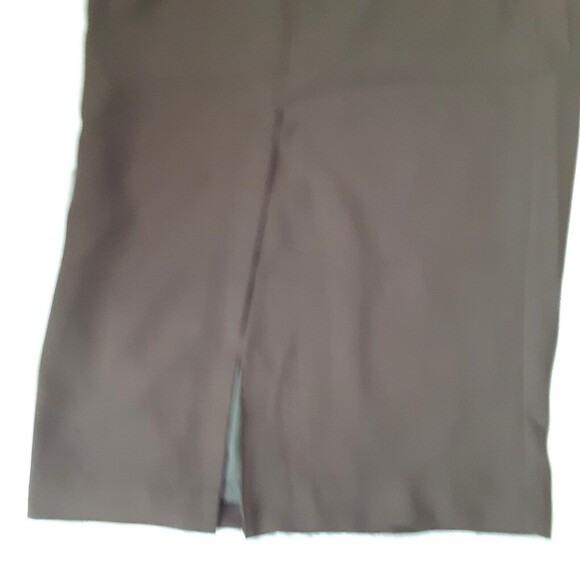 NWT Evan Picone brown career skirt fully lined midi 30" waist polyester - Picture 4 of 5